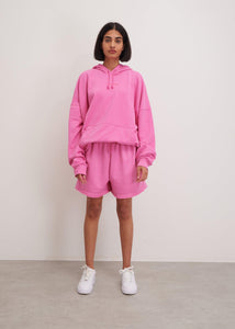 Pink Hoodie & Shorts Set