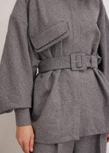 Grey Wool Shirt | Wool Suit 