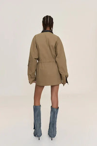 BUDDU KHAKI PARKA JACKET