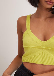 Knitted Lemon Top | Knitted Bralette 