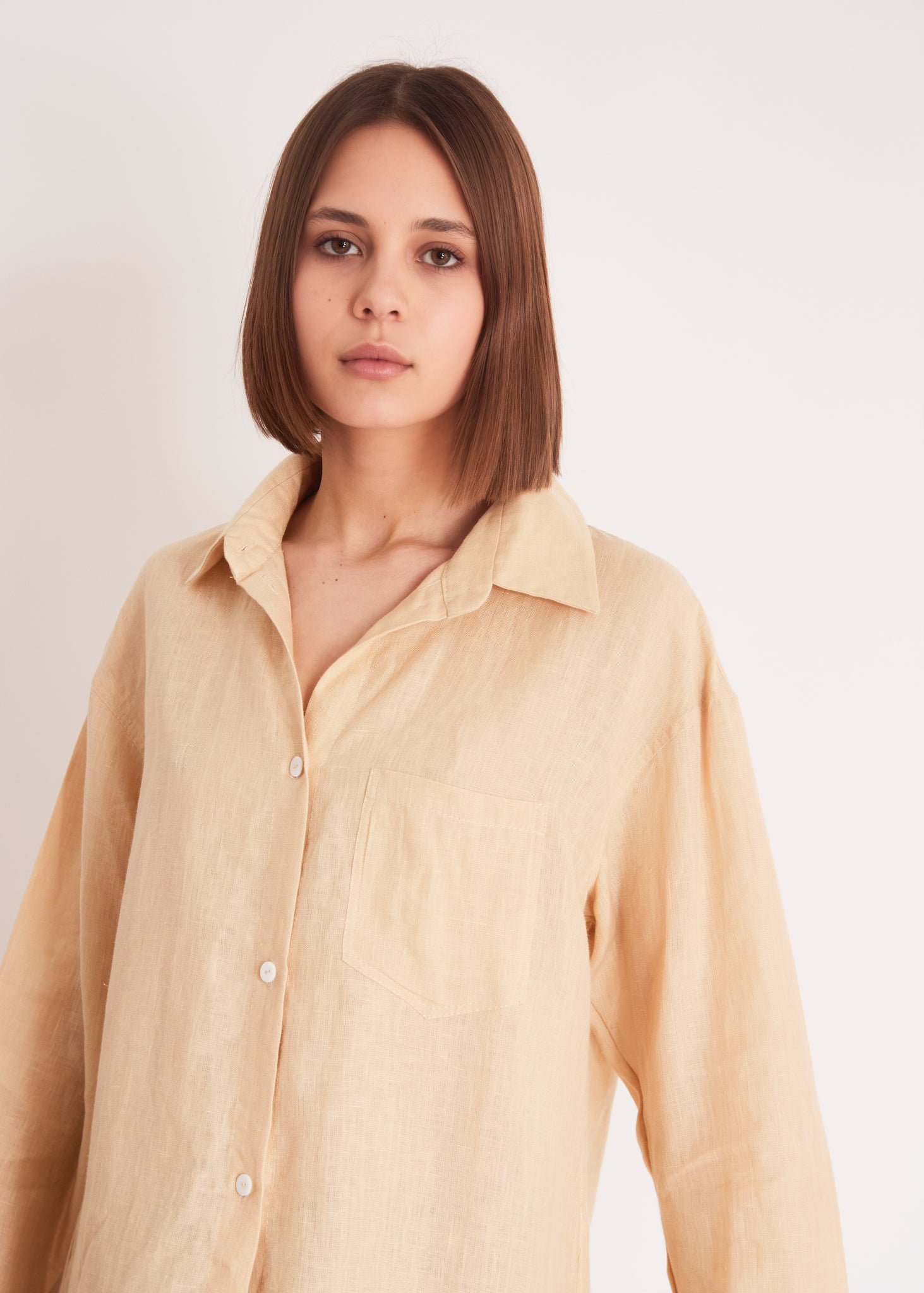 DUGA LINEN BEIGE SHIRT