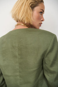 Linen Green Blazer