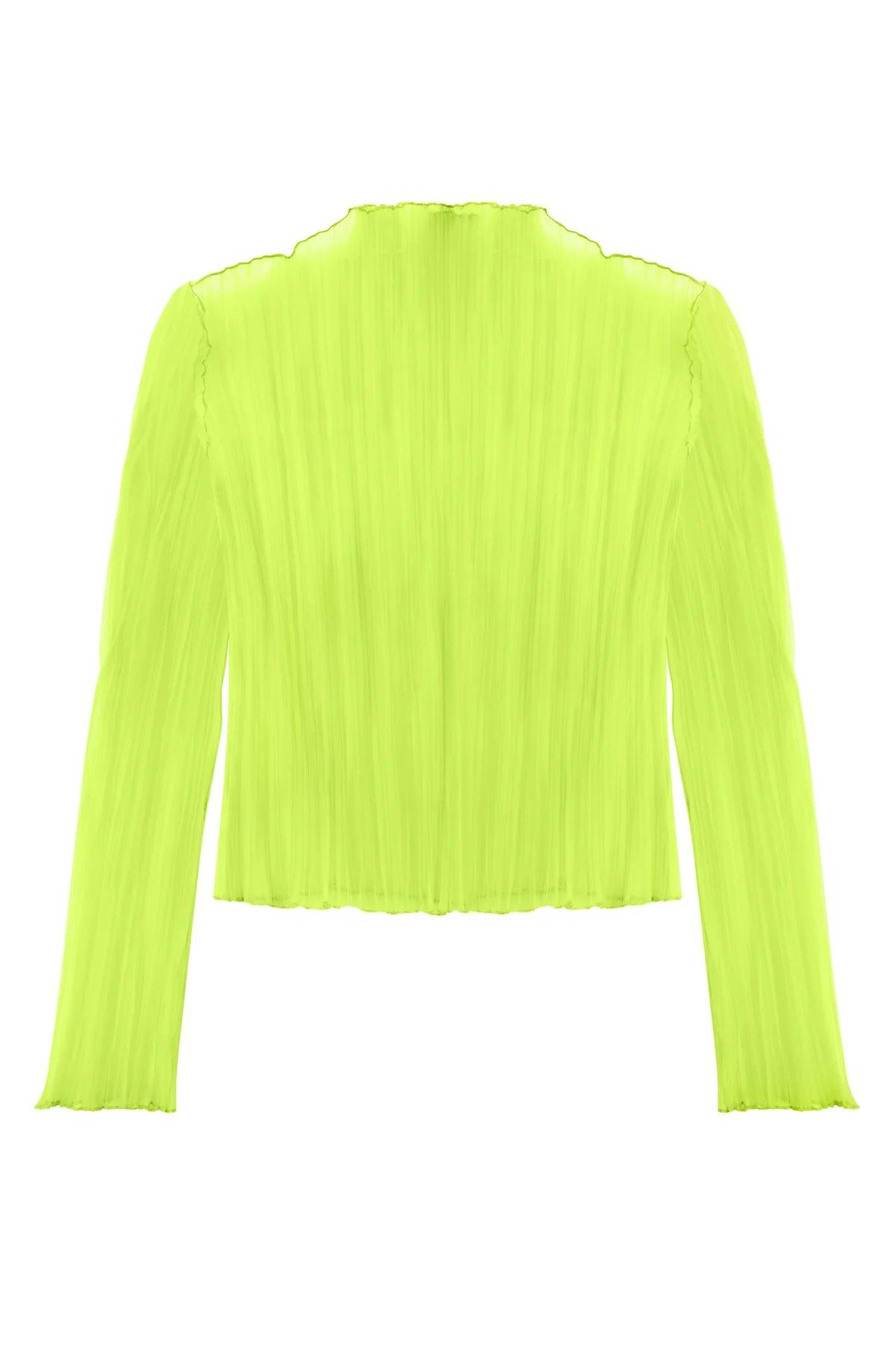 Pleated Neon Top