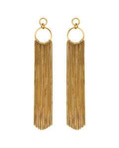 Gold Chains Waterfall Earrings | Unique Delicate Jewellery | Independent Jewellery brand 