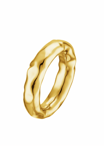 Gold Puffy Ring | Textured Ring | Fashion Jewellery 