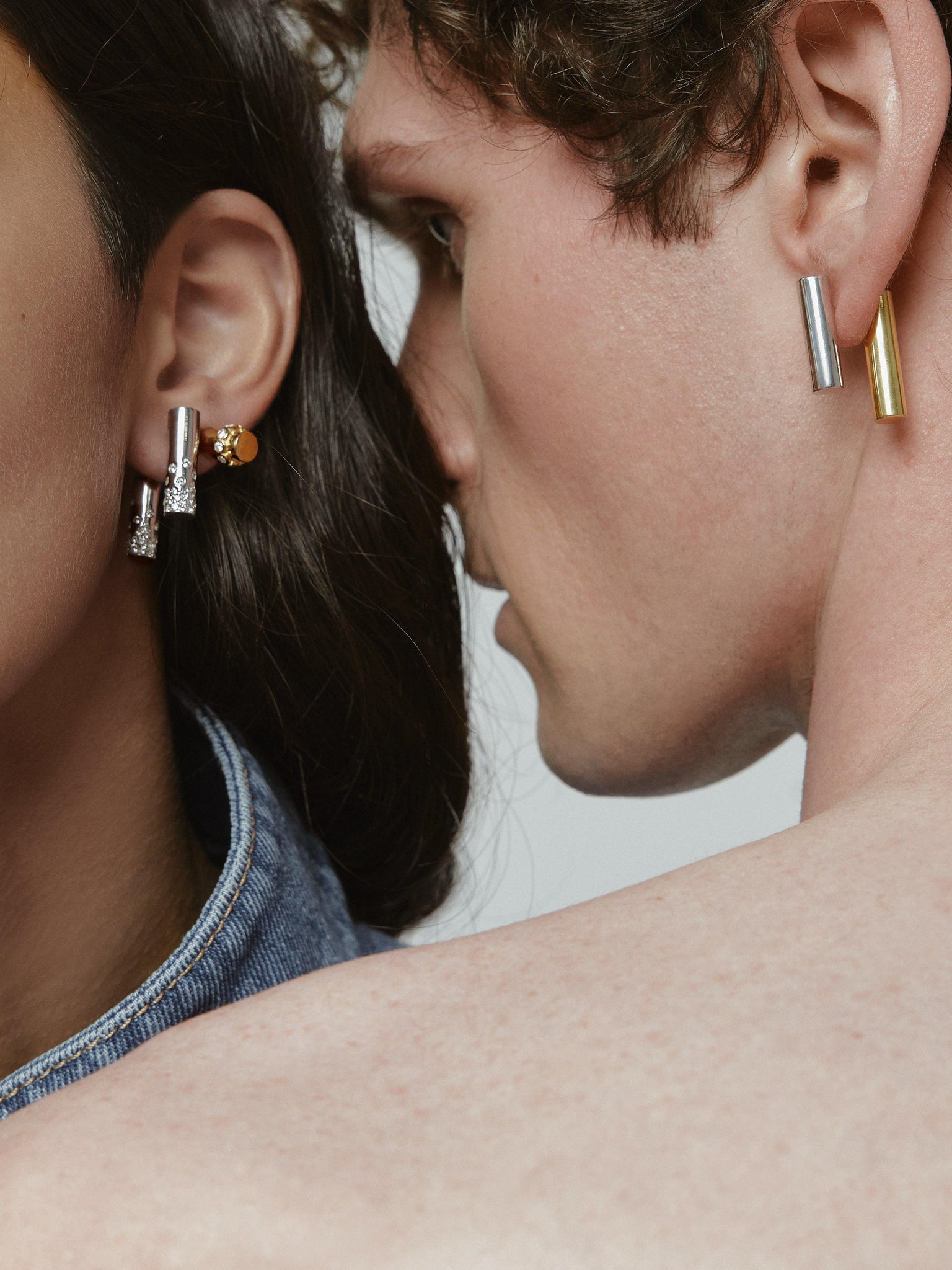 Gold and Silver Balance Earrings | Classy Unique Jewellery