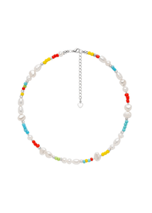 Colorful Pearls  Necklace | Handmade Pearl Jewellery | Sustainable Jewellery 