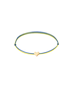 Ukraine Thread Heart Bracelet | Unique Gold Jewellery 