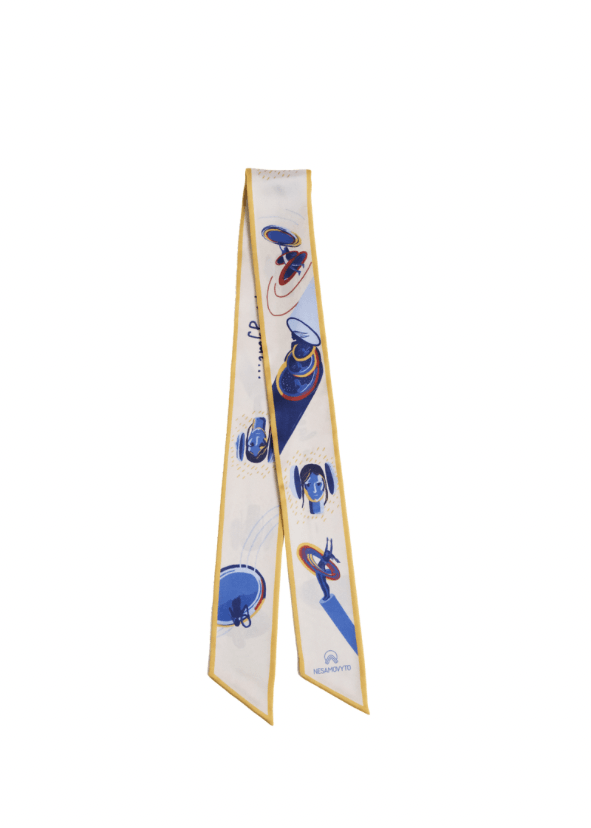 Dream Silk Thin Scarf | Luxurious Silk with Ukrainian Art 