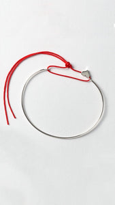 Silver Heart Wish Bracelet | Delicate Silver Charm | Fashion Jewellery 