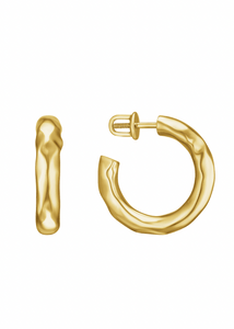 Gold Textured Earrings | Fashion Jewellery UK | Women’s Jewellery 