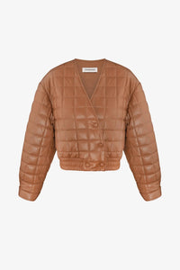 J'AMEMME quilted vegan leather bomber - SONI LONDON