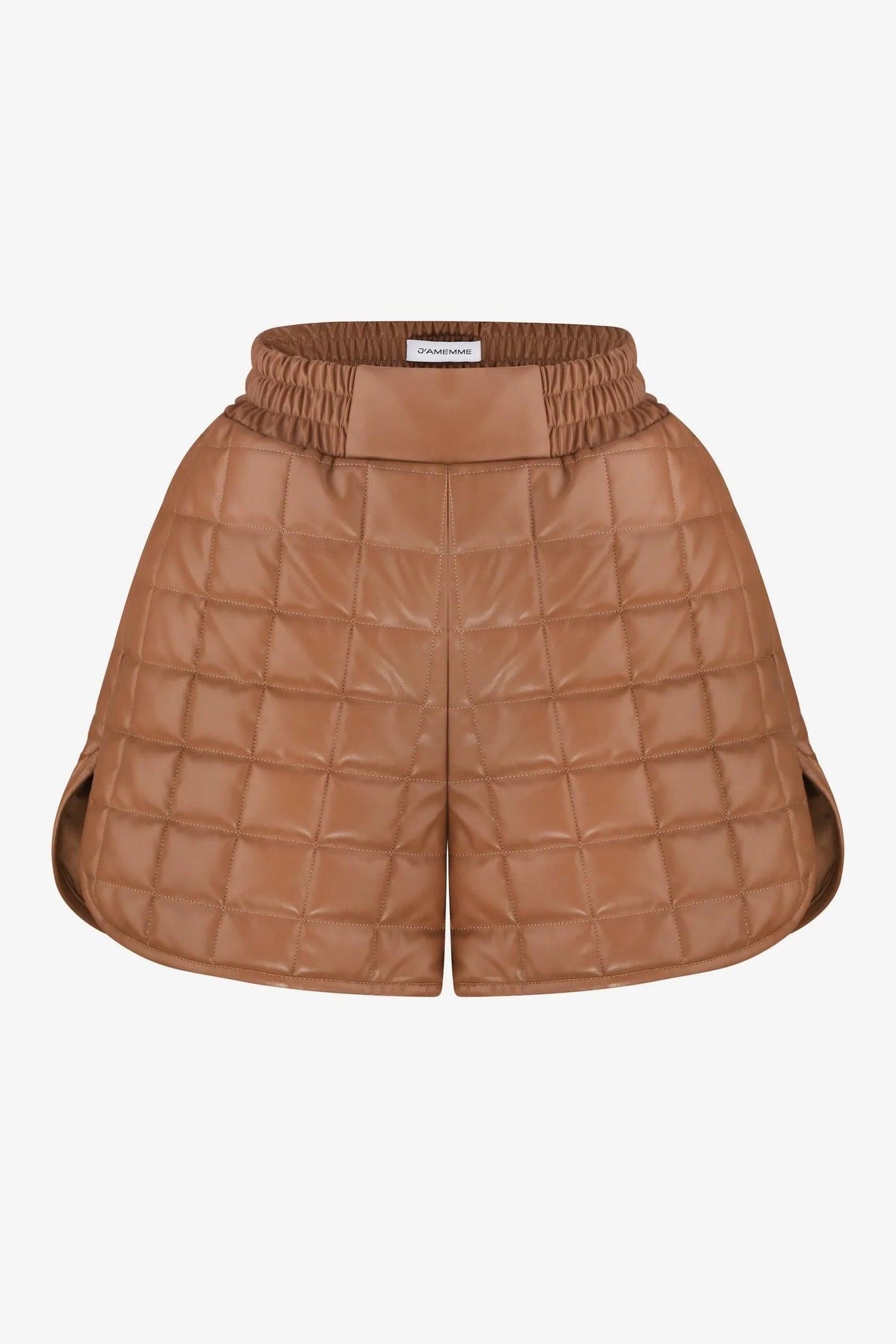 J'AMEMME quilted vegan leather shorts - SONI LONDON