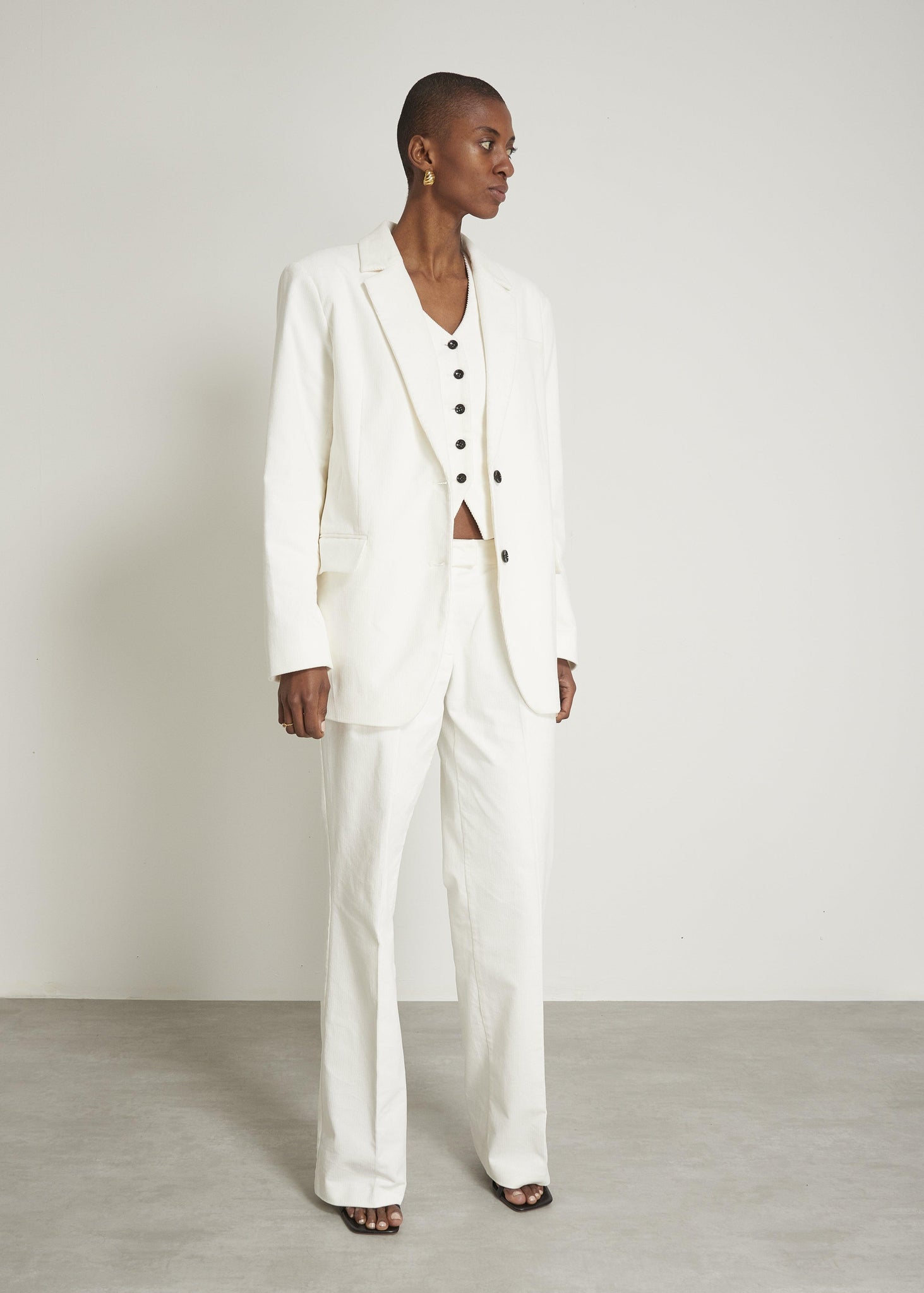 White Suit Waistcoat